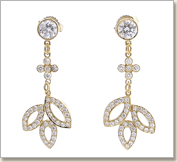 ハリーウィンストン リリークラスター ピアス