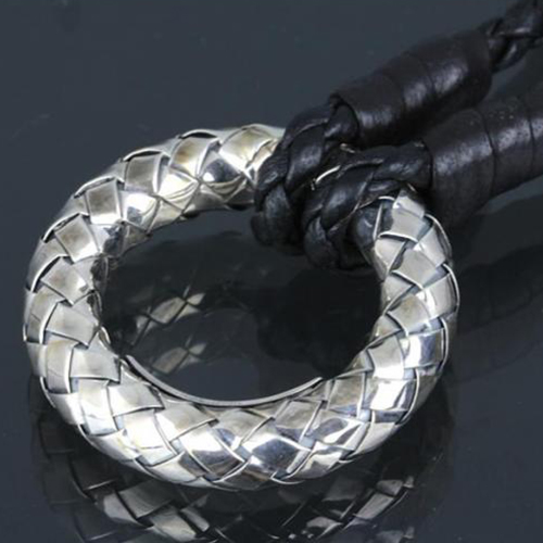 ボッテガ・ヴェネタ　チョーカー ネックレス イントレチャート シルバー