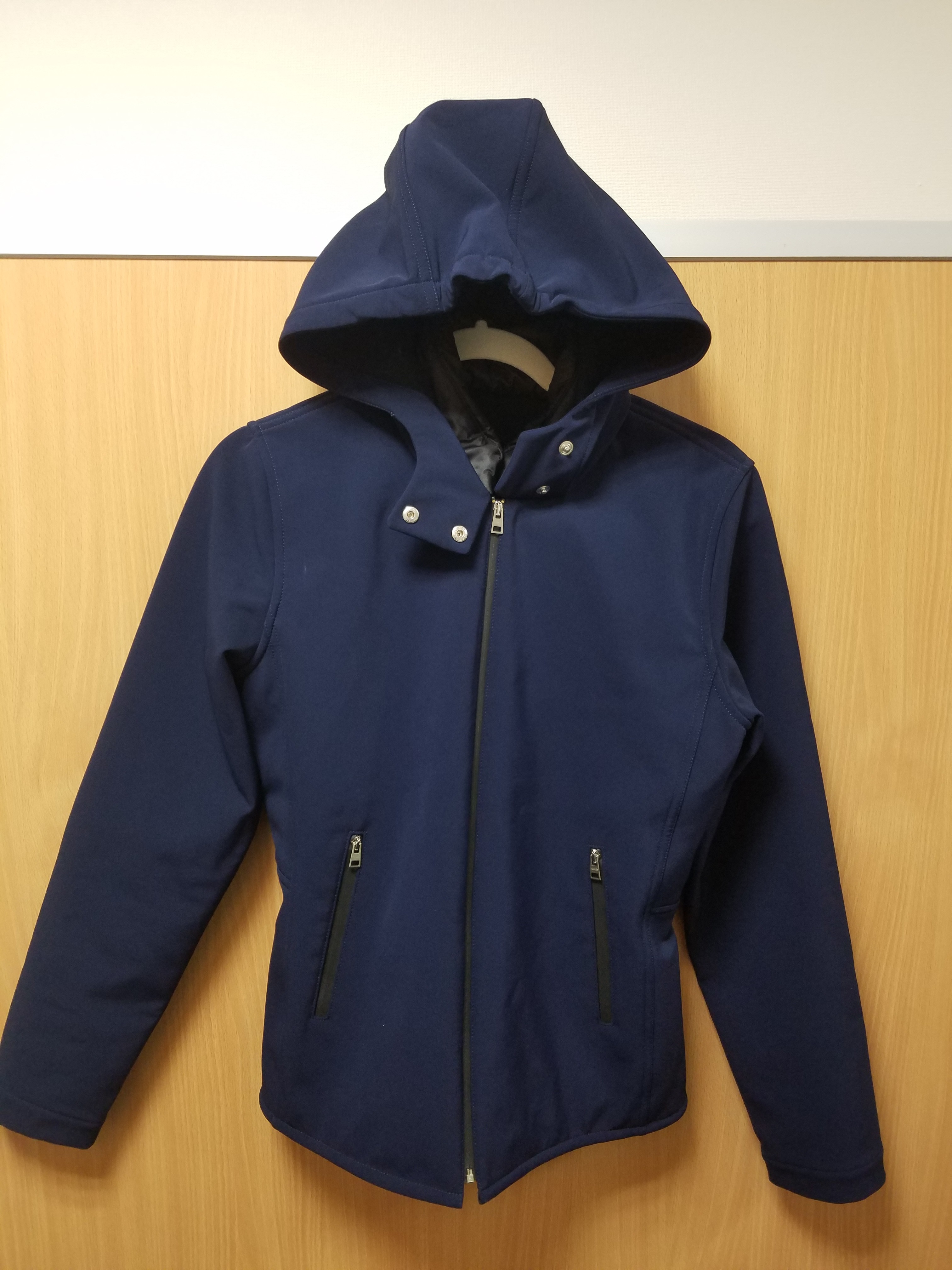 エルメス　ジップアップ　フード　ブルゾン　ネイビー