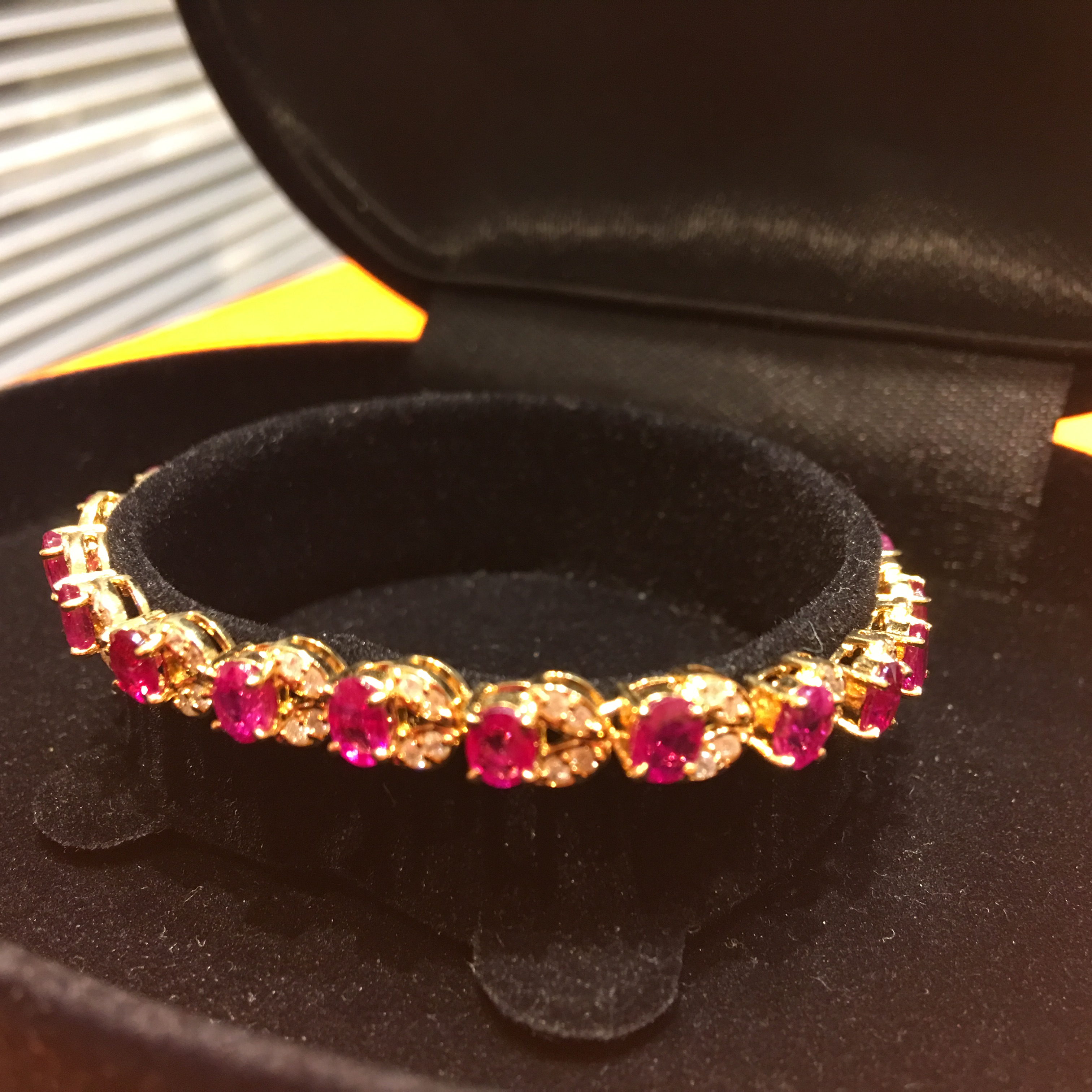 ルビー×ダイヤ　ブレス