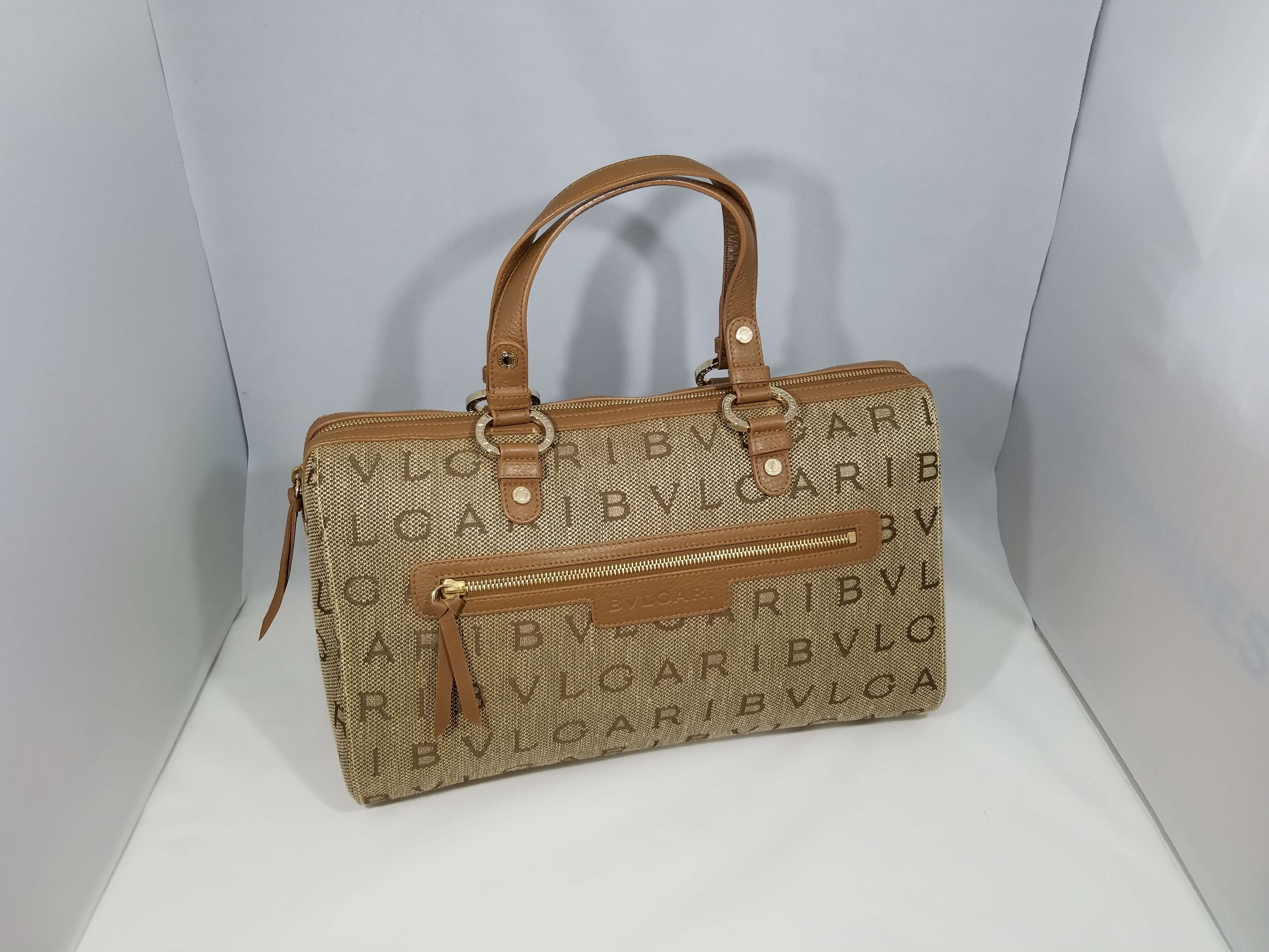 ブルガリ マキシロゴ　ボストンバッグ