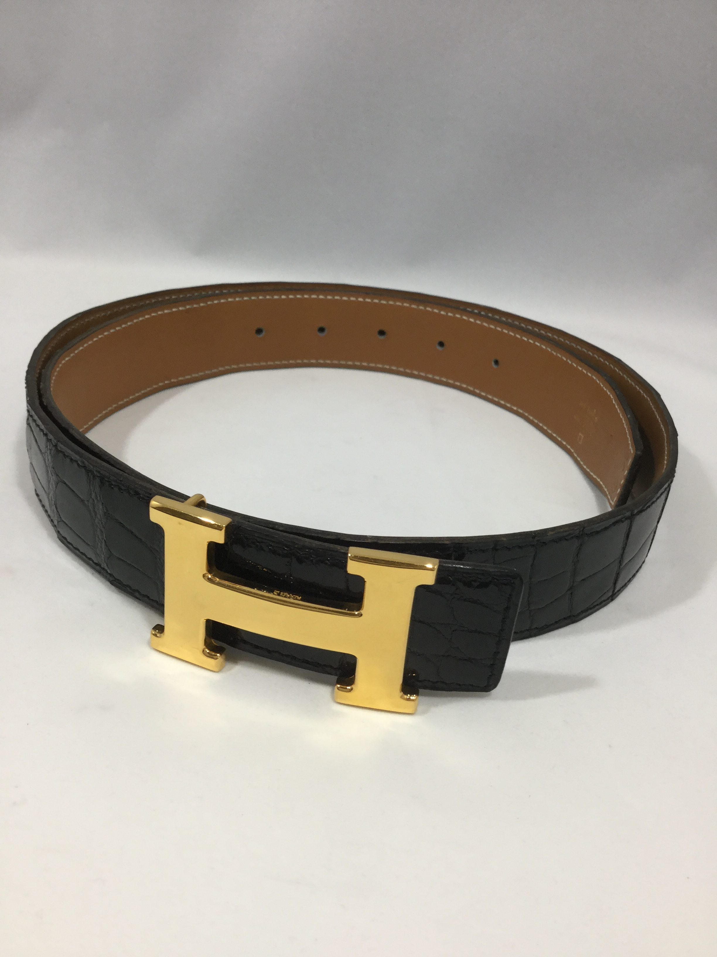 エルメス　コンスタンス　Hベルト　クロコ