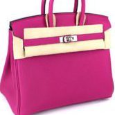 エルメス バーキン25 ローズパープル トゴ C刻 SV金具 ハンドバッグ