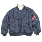 VETEMENTS 銀座店 未使用品 VETEMENTS ヴェトモン ＭＡ-1 アルファ ボンバー ジャケット リバーシブル ネイビー×ベージュ Sサイズ