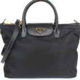 PRADA プラダ 2WAY ハンドバッグ ショルダーバッグ ナイロン レザー 黒 BN2541